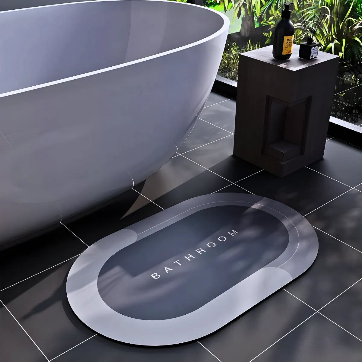 Tapete de Banheiro Super Absorvente Antiderrapante