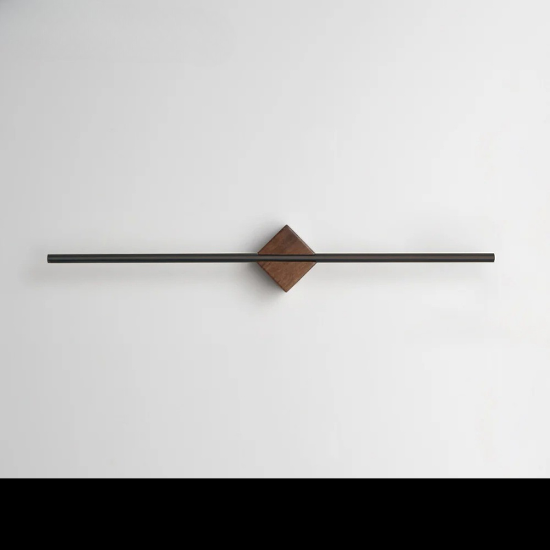 LuxWood Inox – Toalheiro de Parede em Aço Inoxidável e Madeira Nogueira