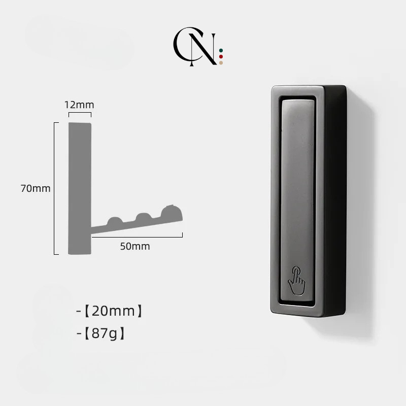 HookFold – Gancho de Parede Dobrável em Aço Inoxidável