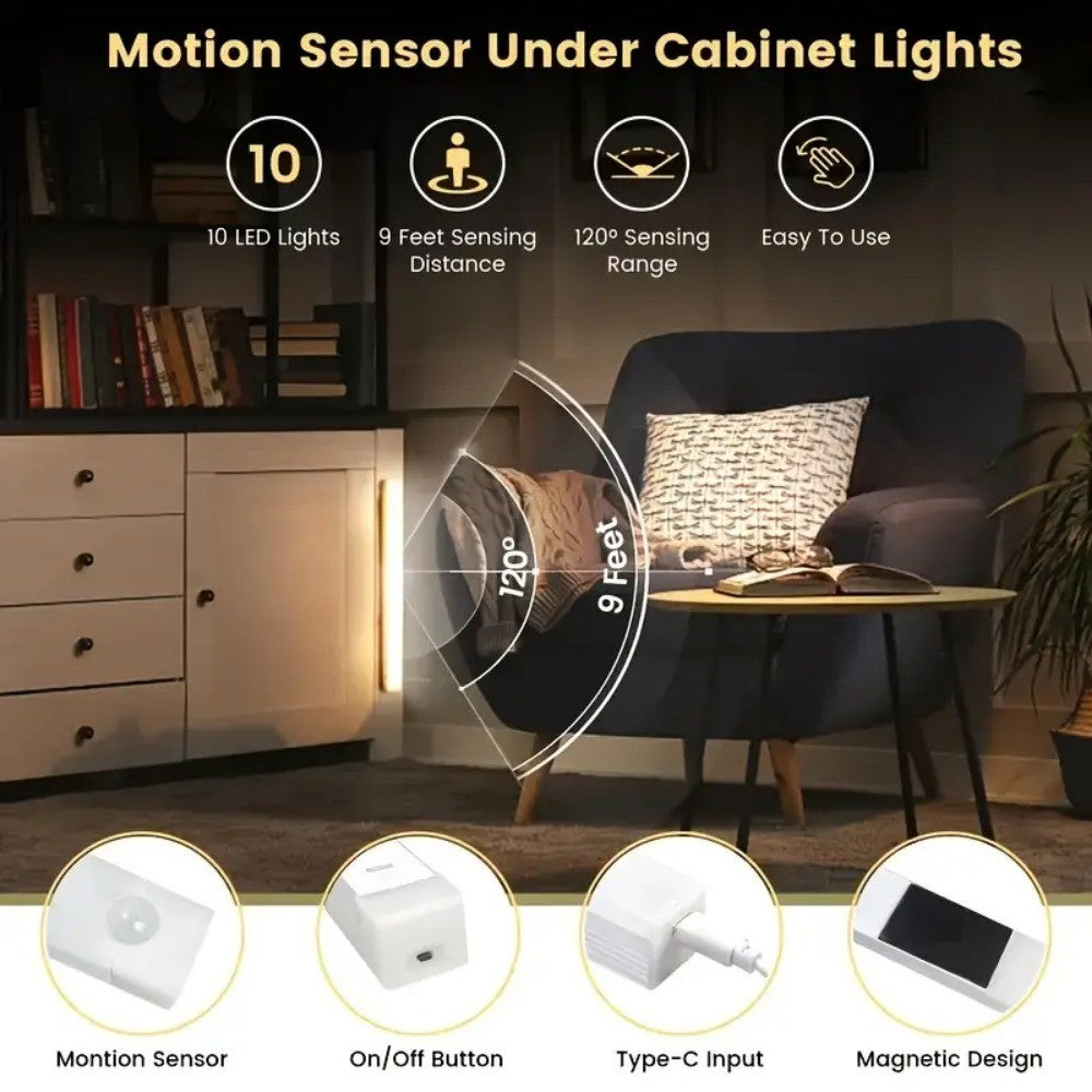 10-50cm sensor de movimento luz noite lâmpada led bateria usb parede para casa q