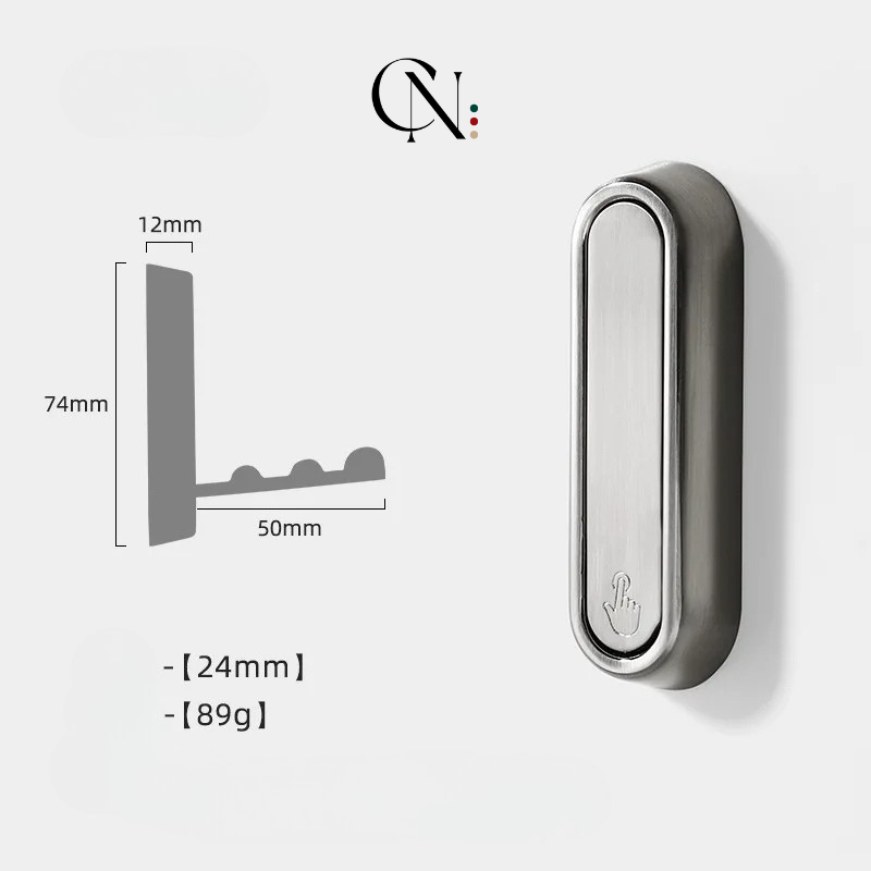 HookFold – Gancho de Parede Dobrável em Aço Inoxidável