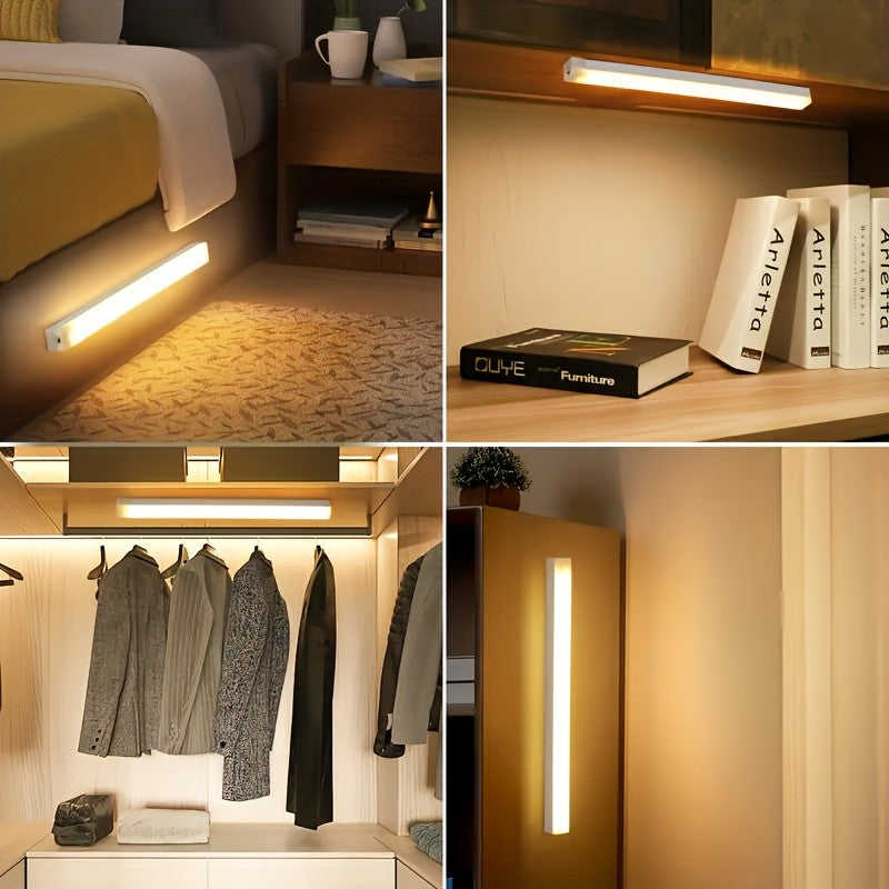 10-50cm sensor de movimento luz noite lâmpada led bateria usb parede para casa q