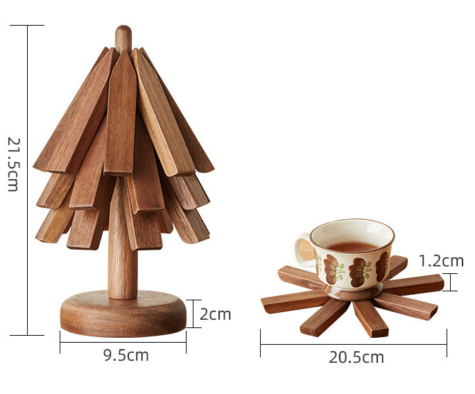 Descanso para Panelas e Copos de Madeira de Allta Qualidade