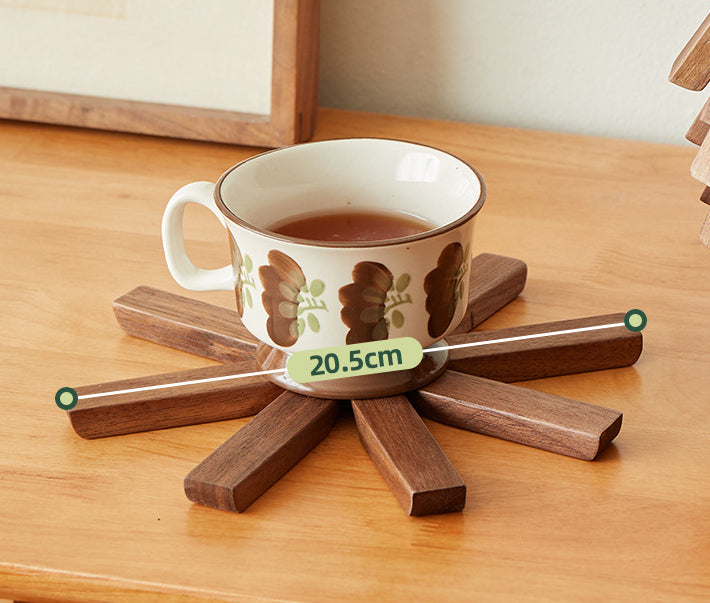 Descanso para Panelas e Copos de Madeira de Allta Qualidade