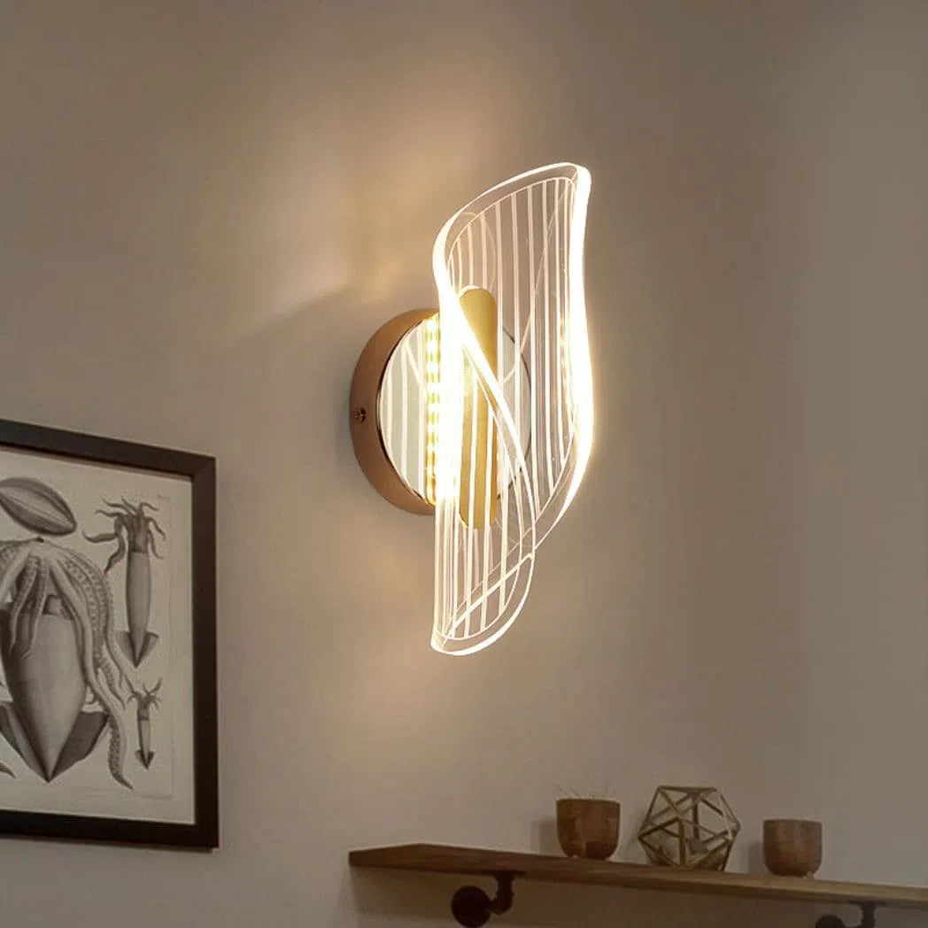 Luminária LED Interna de Parede Swan Elegance – Iluminação Decorativa Moderna e Sofisticada