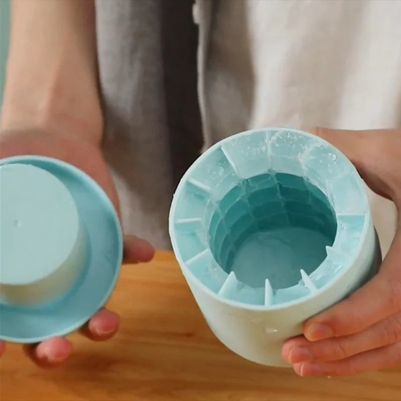 Forma Redonda de Silicone para Gelo Mini – Moldes Criativos para Bebidas, Casa e Bar