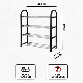 Sapateira 4 Andares 8 pares de Sapatos