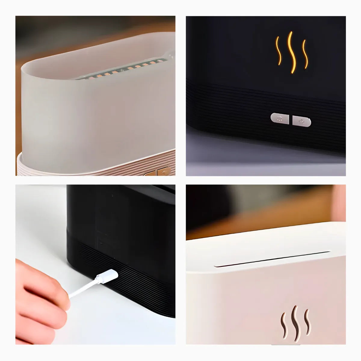 Difusor Aromatizador Chamas - PRETO