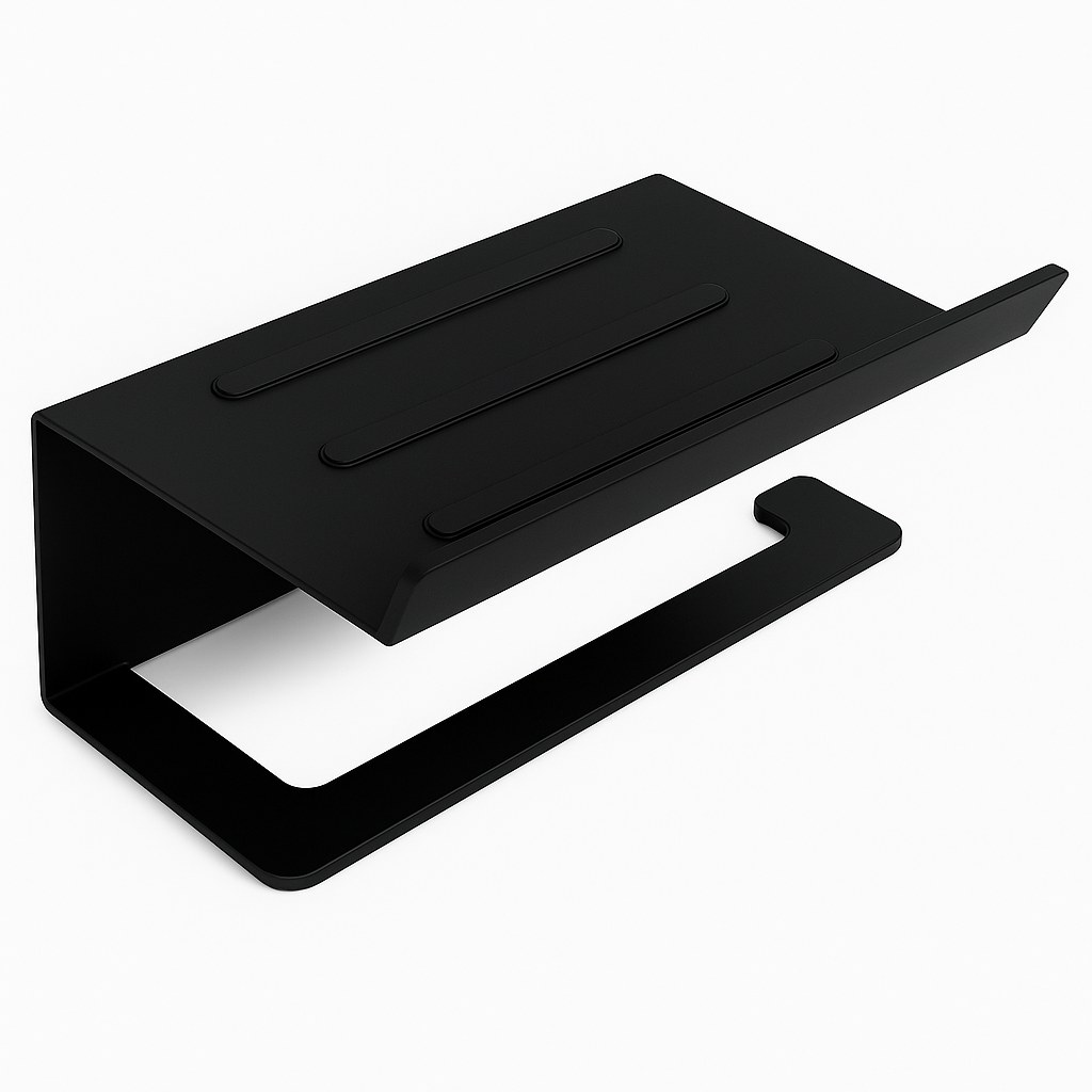 Suporte Para Papel Higiênico Com Apoio Para Objetos