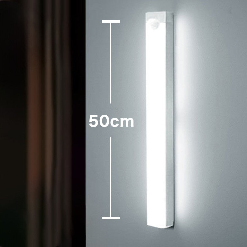 10-50cm sensor de movimento luz noite lâmpada led bateria usb parede para casa q