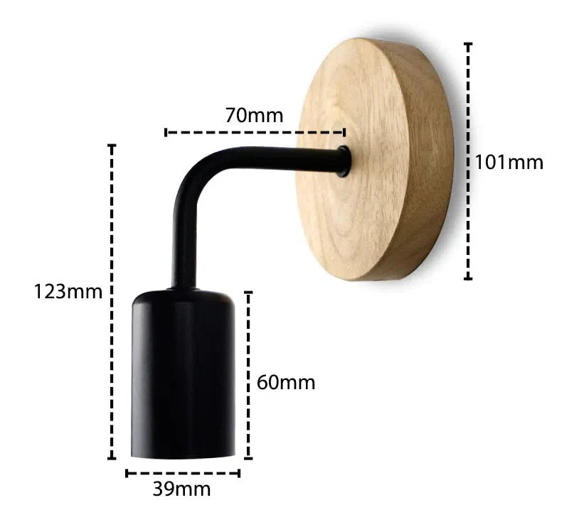 Arandela Escandinava Minimalista para Decoração Moderna – Iluminação de Parede Clean e Sofisticada