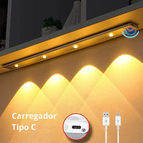 Lâmpada LED Inteligente com Sensor de Movimento Noturno – Iluminação Automática e Econômica