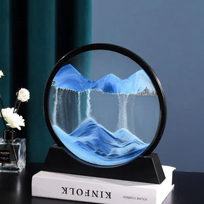 Quadro de Areia Movediça Ornamento 3D – Arte Decorativa Dinâmica para Ambientes Sofisticados