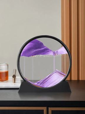 Quadro de Areia Movediça Ornamento 3D – Arte Decorativa Dinâmica para Ambientes Sofisticados