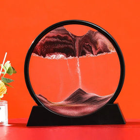 Quadro de Areia Movediça Ornamento 3D – Arte Decorativa Dinâmica para Ambientes Sofisticados