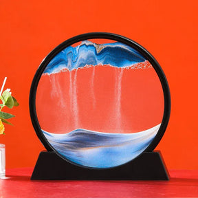 Quadro de Areia Movediça Ornamento 3D – Arte Decorativa Dinâmica para Ambientes Sofisticados