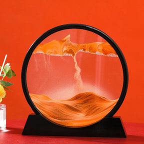 Quadro de Areia Movediça Ornamento 3D – Arte Decorativa Dinâmica para Ambientes Sofisticados
