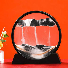 Quadro de Areia Movediça Ornamento 3D – Arte Decorativa Dinâmica para Ambientes Sofisticados