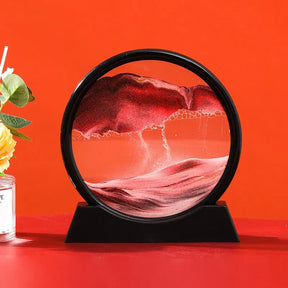 Quadro de Areia Movediça Ornamento 3D – Arte Decorativa Dinâmica para Ambientes Sofisticados