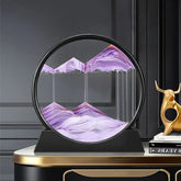 Quadro de Areia Movediça Ornamento 3D – Arte Decorativa Dinâmica para Ambientes Sofisticados