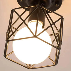 Suporte para Lâmpada em Ferro Forjado – Design Rústico e Estrutura Premium