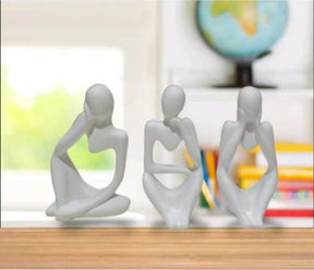 Três Estatuetas O Pensador