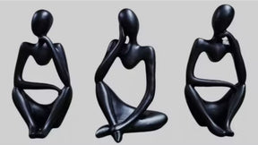 Três Estatuetas O Pensador