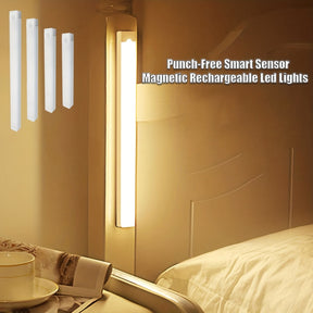 10-50cm sensor de movimento luz noite lâmpada led bateria usb parede para casa q